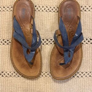 Born Blue and Brown Women's Sandals